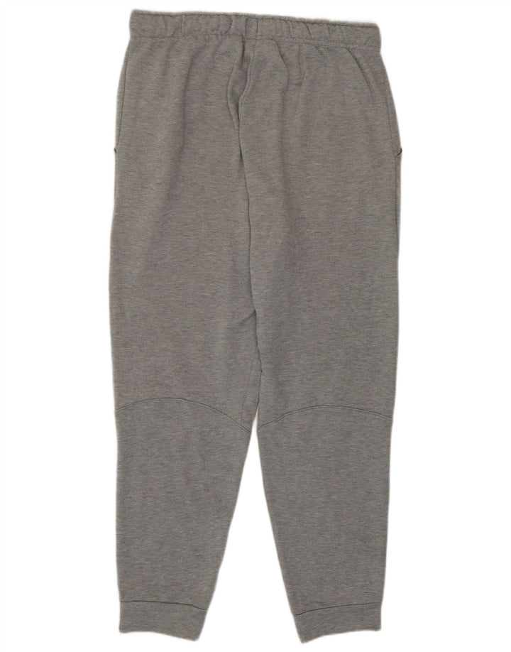 Pantaloni da tuta con grafica Nike Dri Fit da uomo, pantaloni da jogging, grandi, in poliestere grigio