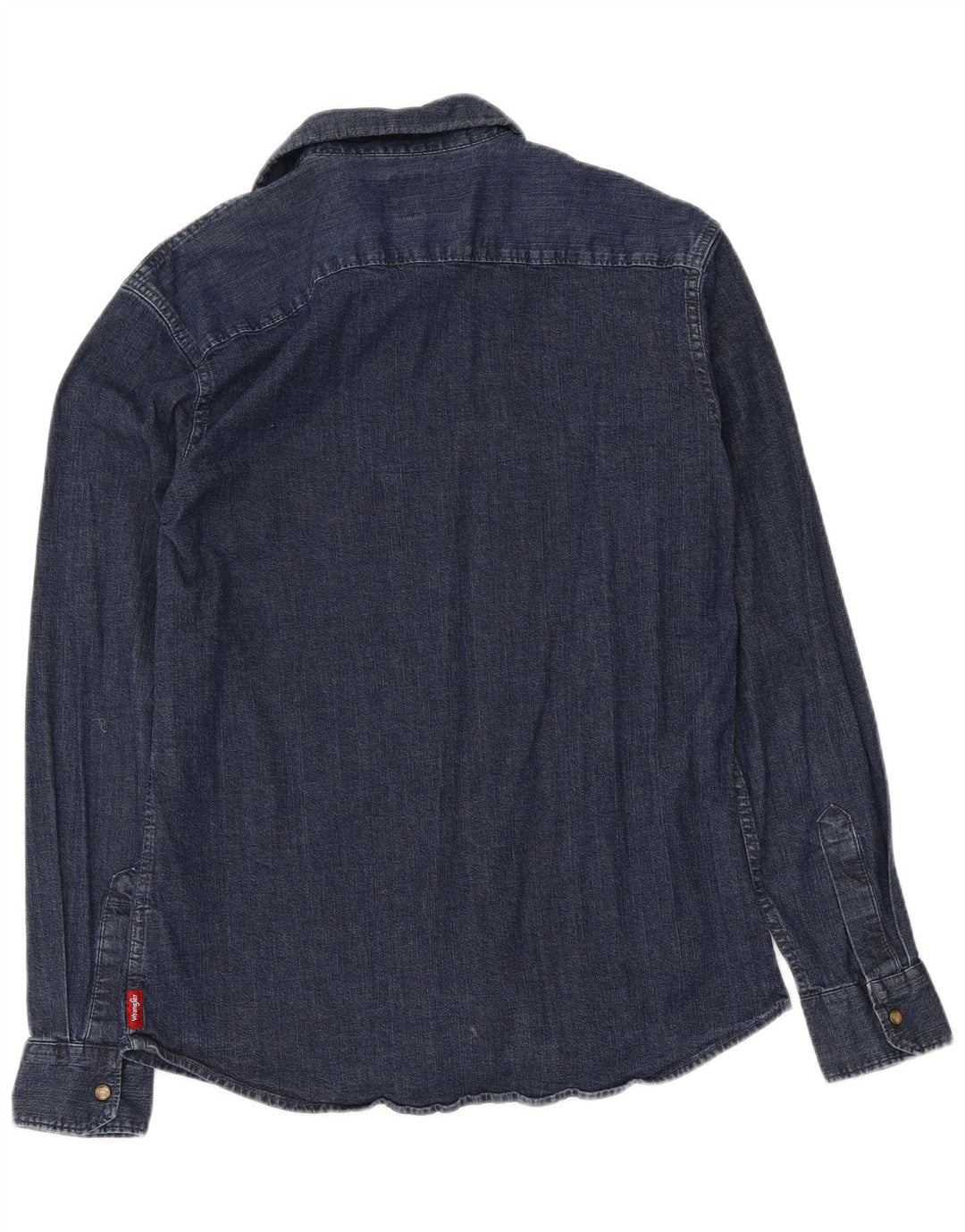 Camicia in denim indaco da uomo Wrangler in cotone blu navy medio