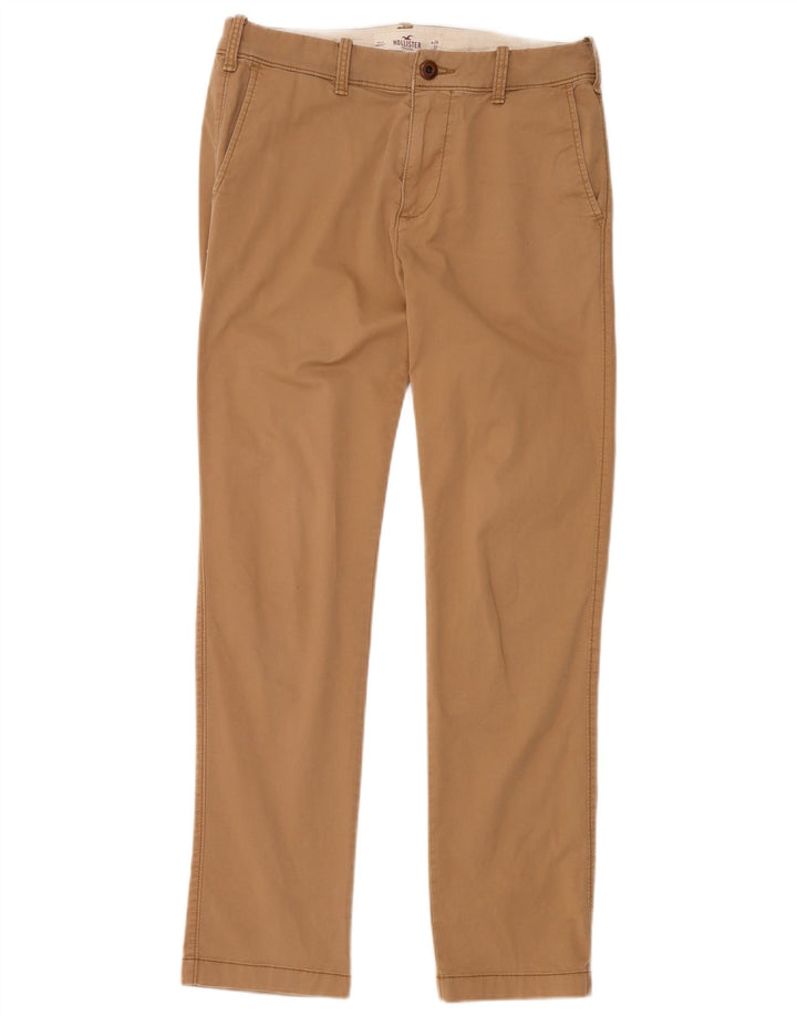 Pantaloni chino slim da uomo HOLLISTER W29 L32 in cotone beige