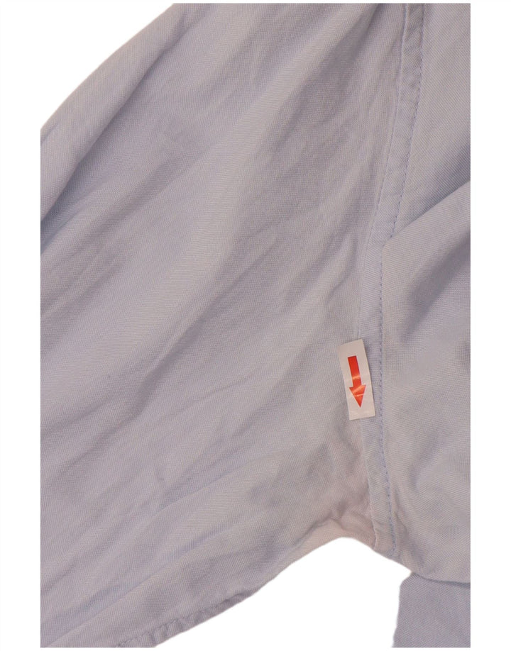 Camicia Timberland da uomo vestibilità regolare grande cotone blu
