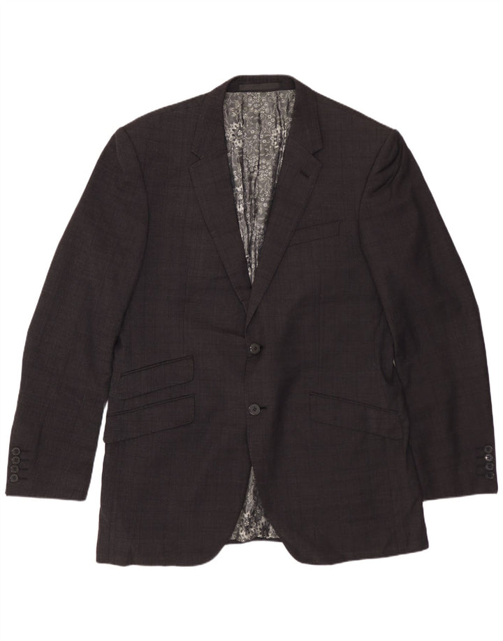 Giacca blazer a 2 bottoni Autograph da uomo Marks & Spencer IT 56 3XL a quadri neri