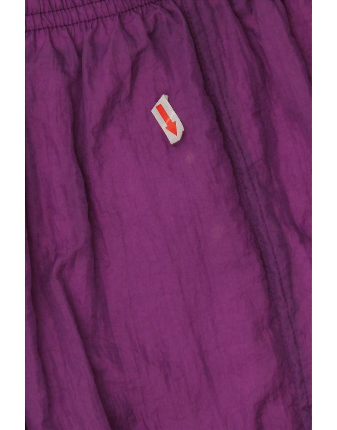 Tuta intera oversize da donna vintage UK 16 Grande nylon geometrico viola
