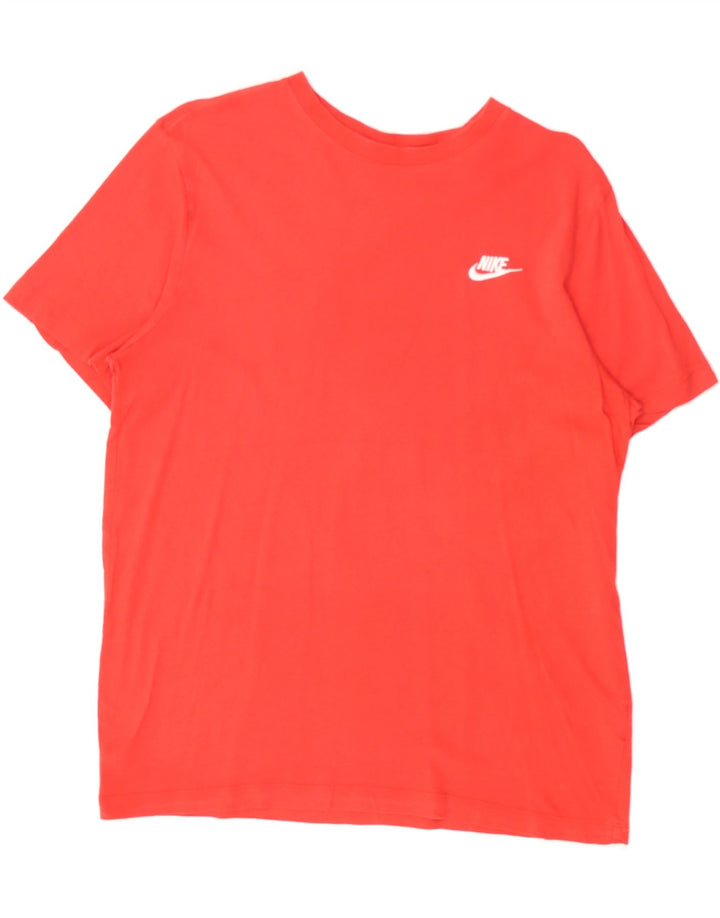 NIKE Mens T-Shirt Top Medium Red Cotton Vintage Nike and Second-Hand Nike from Messina Hembry 