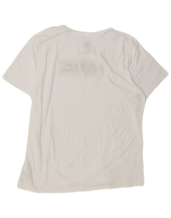 T-shirt grafica Nike da uomo con vestibilità atletica, 2XL, cotone bianco sportivo