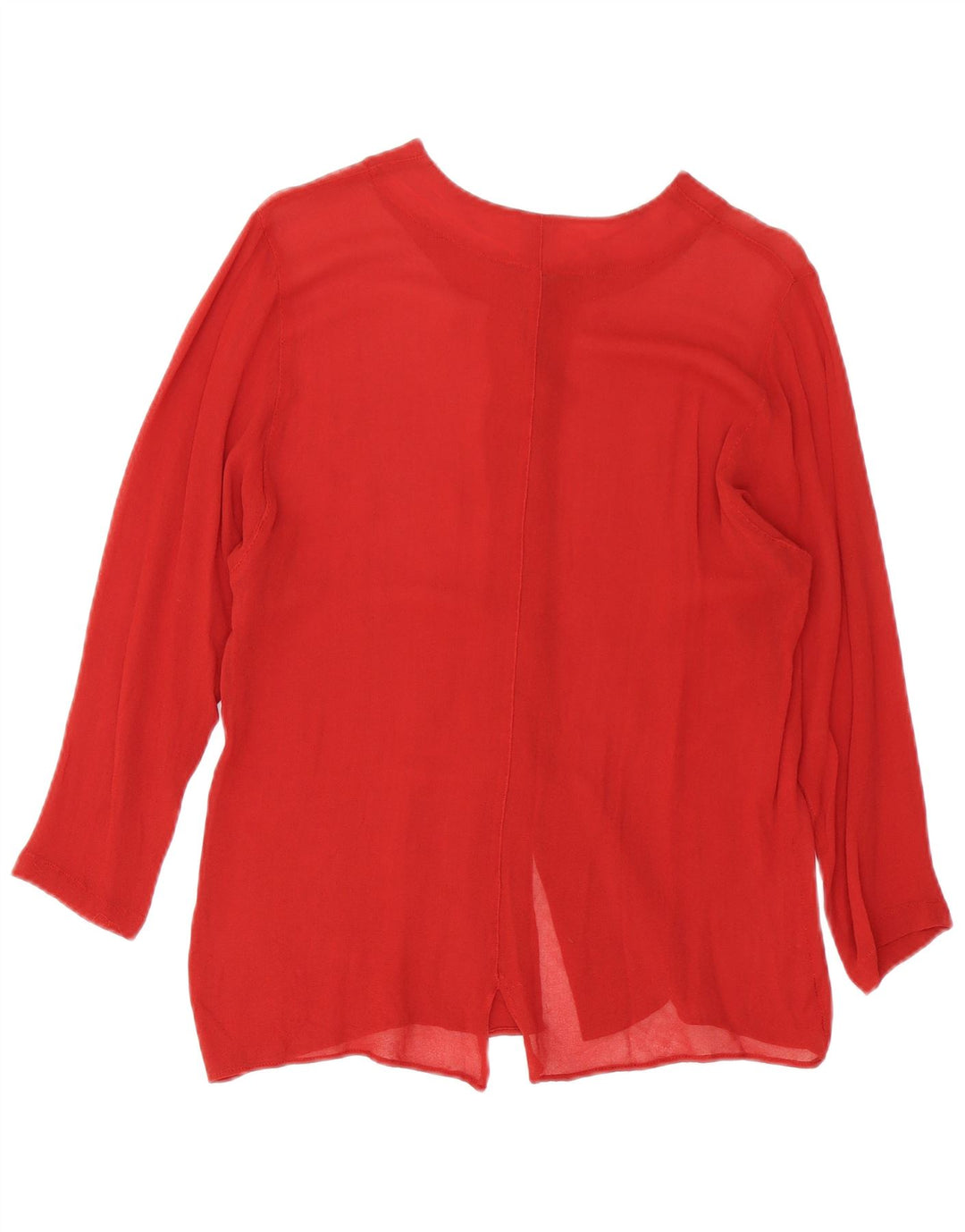 Camicia Benetton Donna IT 44 Viscosa Bordeaux Medio