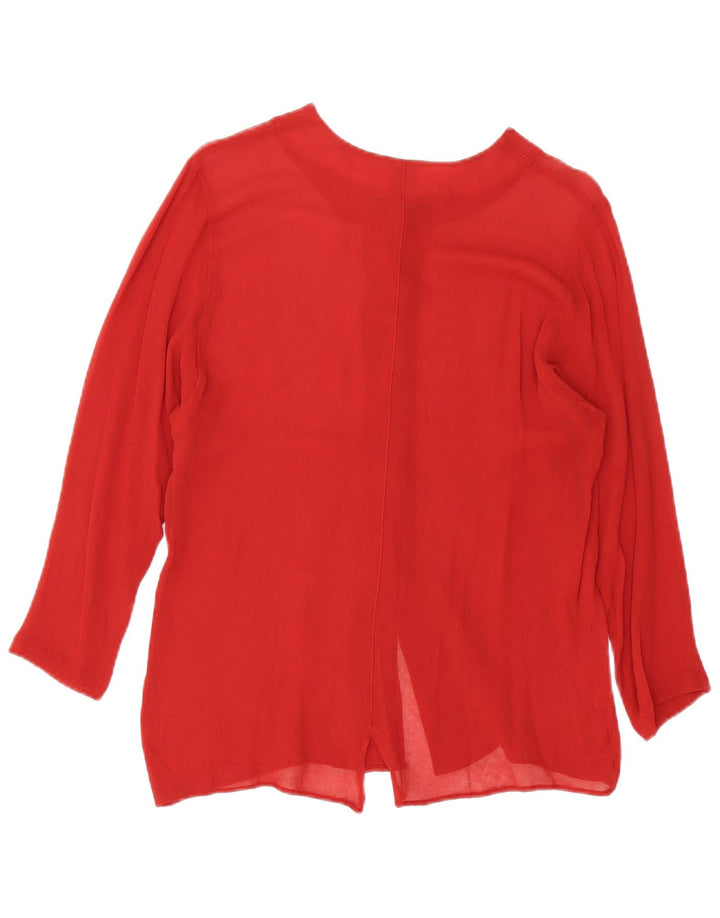 Camicia Benetton Donna IT 44 Viscosa Bordeaux Medio