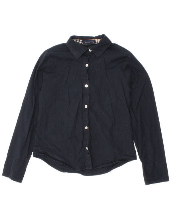 Camicia Burberry Bambina 7-8 Anni Blu Navy Cotone Classica