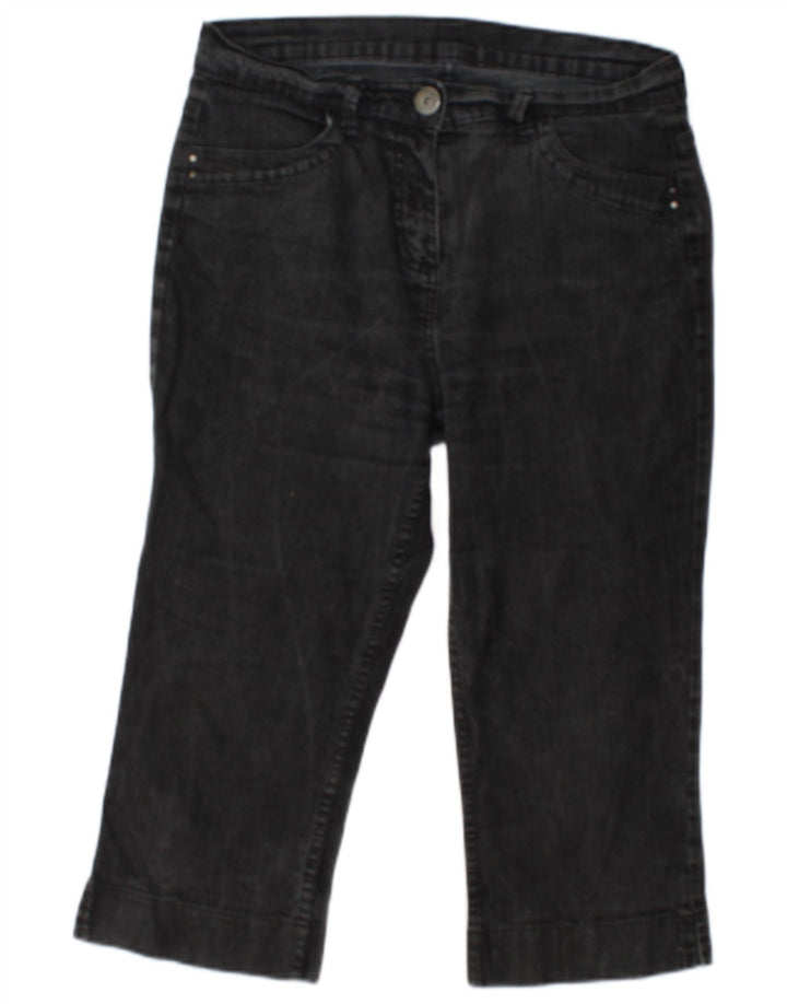 Jeans Capri da donna Marks & Spencer UK 12 medio W30 L19 cotone grigio