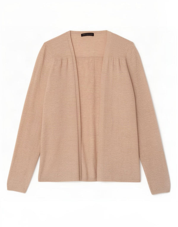 Maglione cardigan aperto da donna Marks & Spencer UK 14 Beige medio