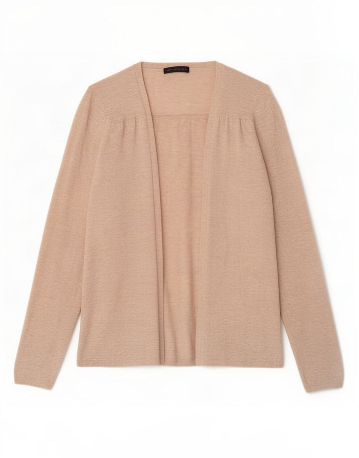 Maglione cardigan aperto da donna Marks & Spencer UK 14 Beige medio