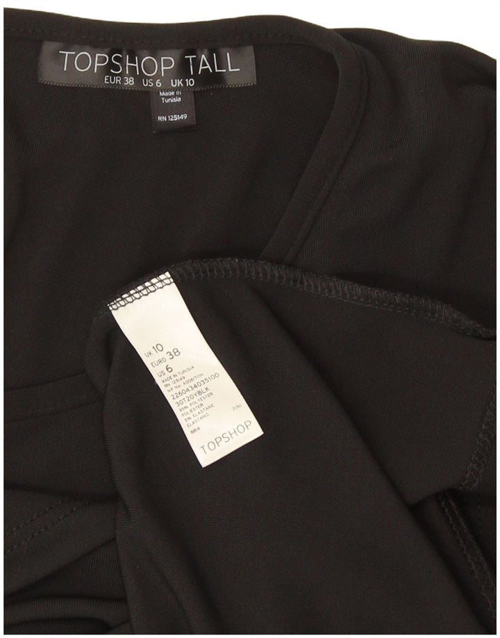 Topshop Camicetta a pipistrello da donna Top UK 10 Small Poliestere nero