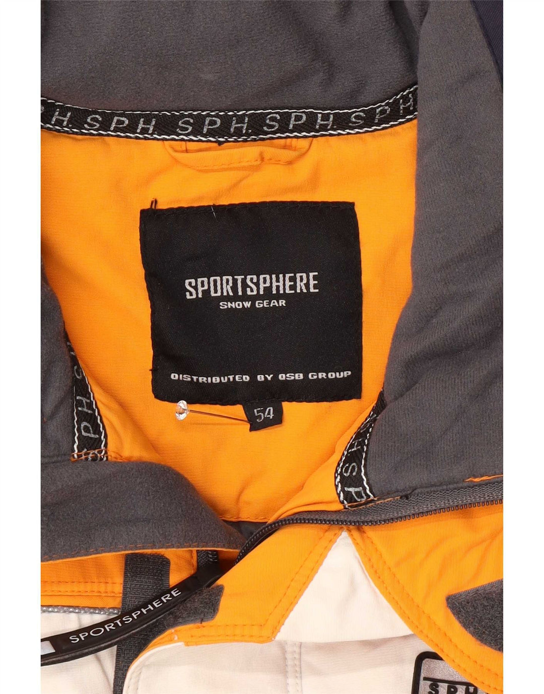Giacca da sci da uomo Sportsphere IT 54 2XL Arancione Colourblock Nylon