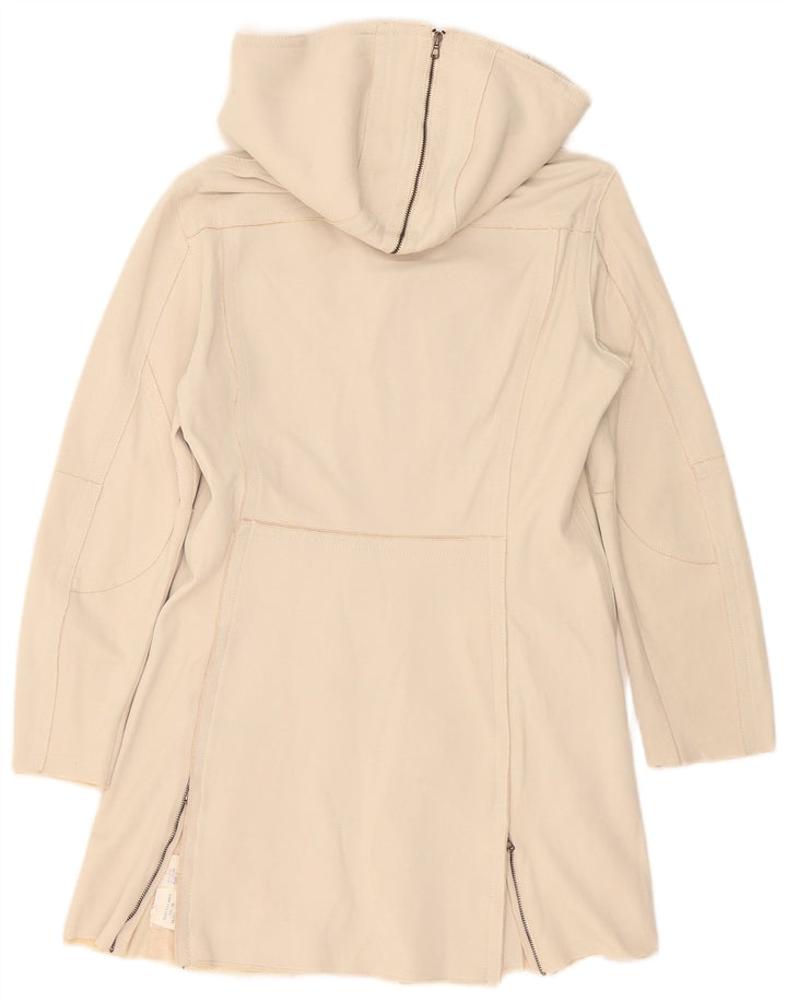 Cappotto con cappuccio da donna Calvin Klein UK 6 XS Beige poliammide