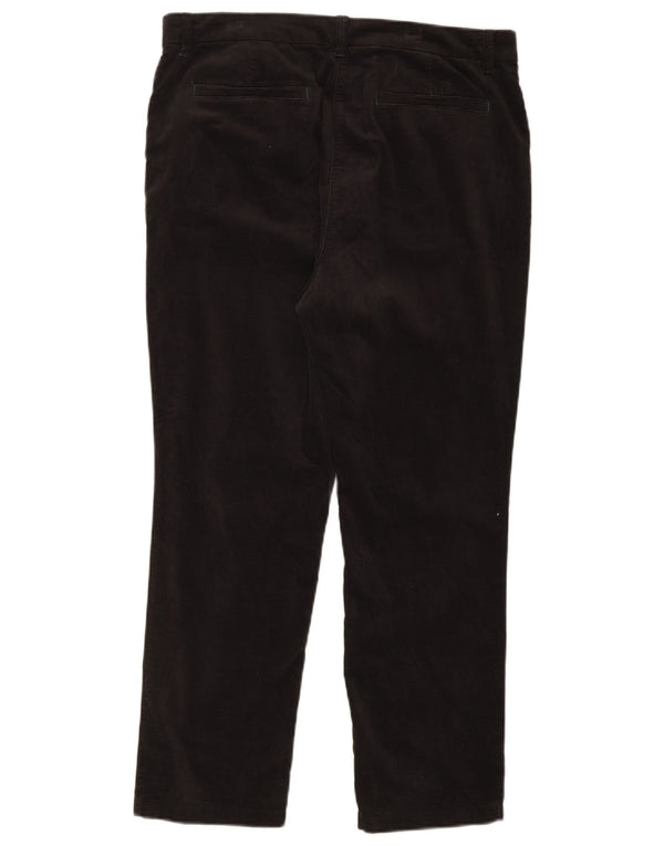 Pantaloni casual in velluto affusolati da donna di White Stuff UK 16 Large W36 L27 Neri