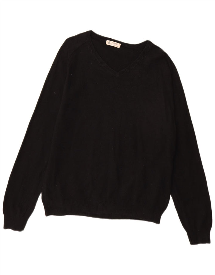 J. Crew Maglione da uomo con scollo a V grande cotone nero