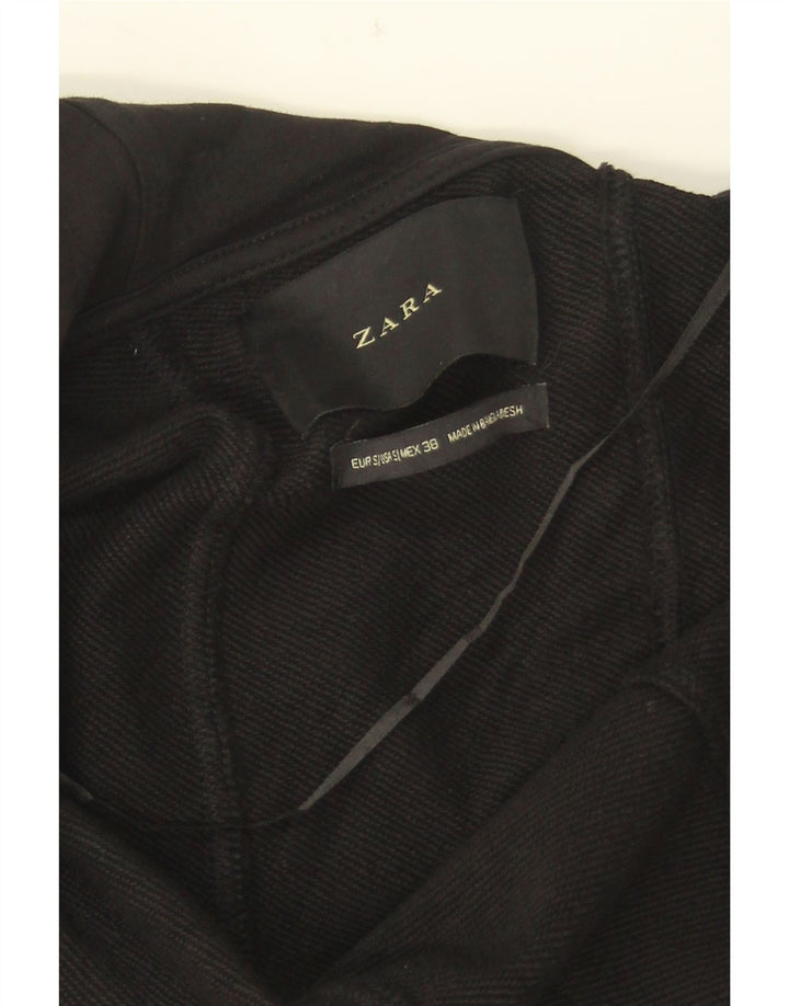 Maglione cardigan aperto con cappuccio oversize da donna Zara UK 10 piccolo nero