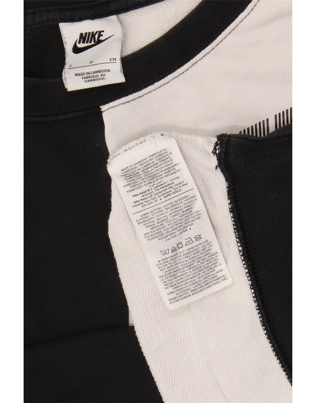 Felpa grafica da donna Nike Felpa UK 10 Small Black Colourblock