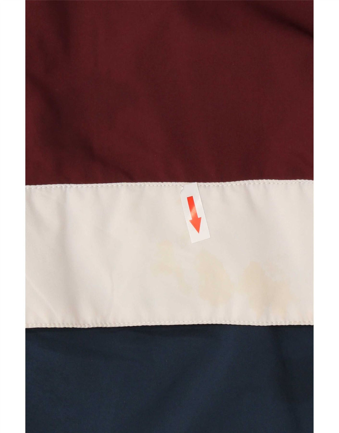 Giacca antipioggia da uomo con cappuccio Vans UK 38 color block bordeaux medio