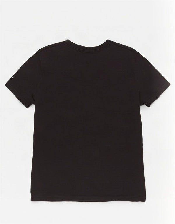 T-shirt grafica da donna slim fit Adidas UK 20/22 XL cotone nero