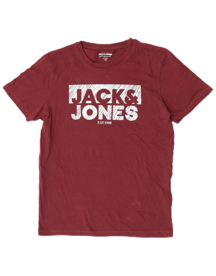 Jack & Jones T-shirt grafica da uomo in cotone marrone medio medio