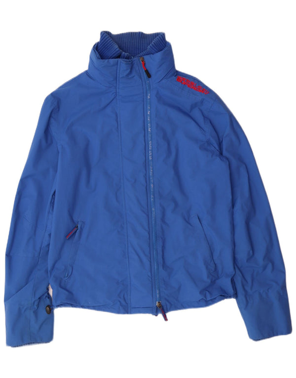 Giacca a vento da uomo SUPERDRY UK 40 Large Blu Nylon
