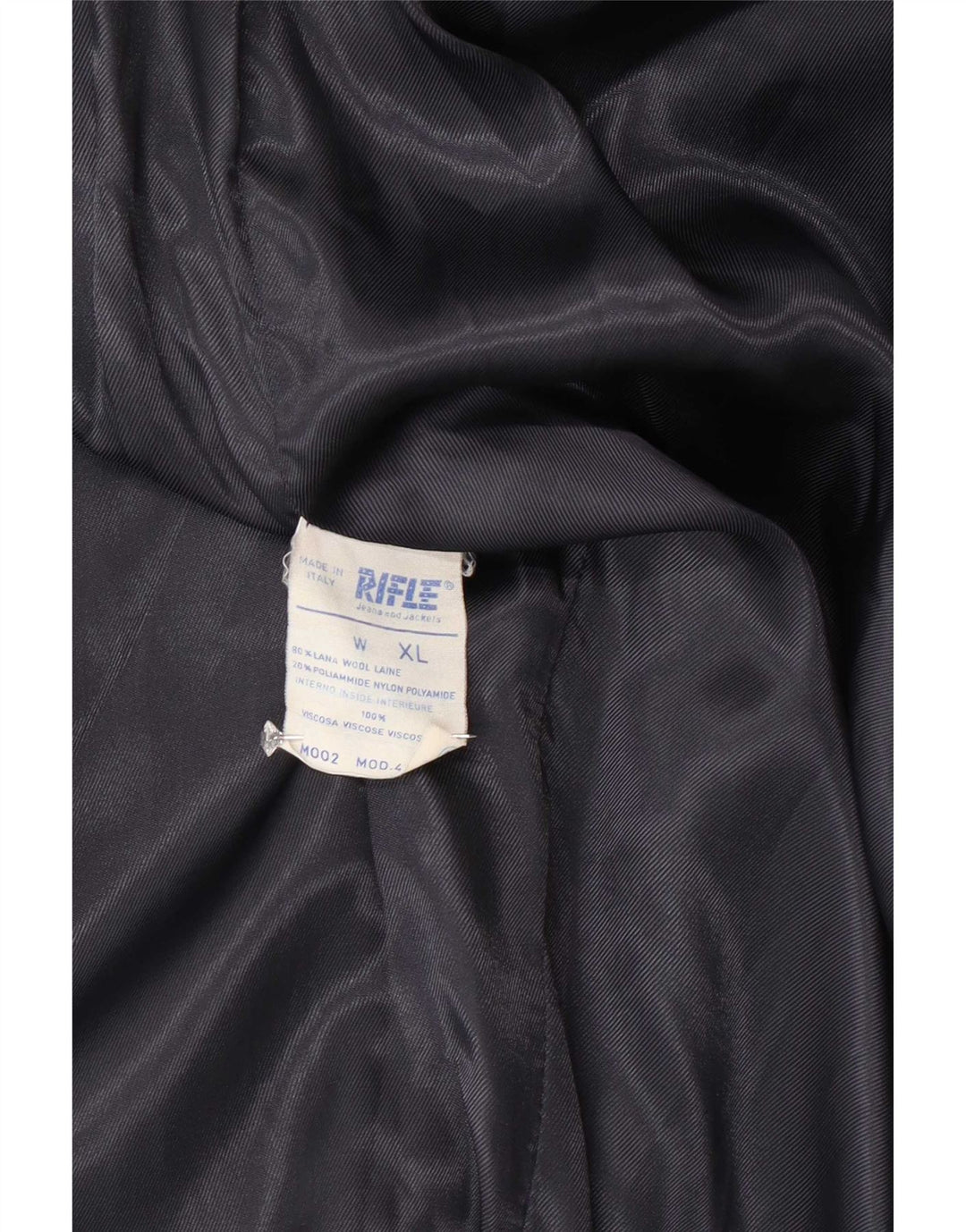 Montgomery da uomo con cappuccio Rifle UK 42 XL Lana blu navy