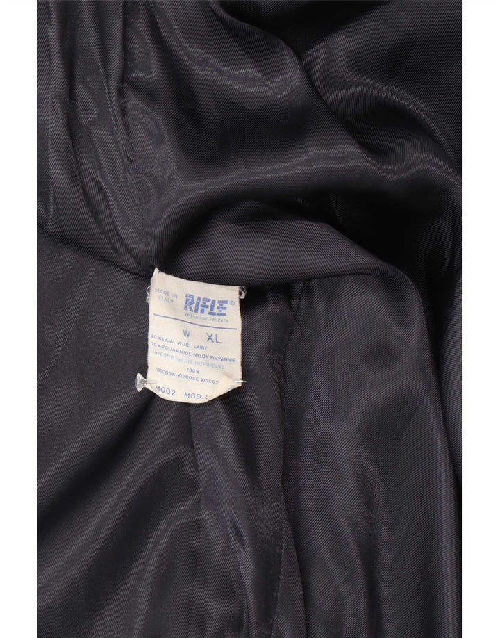Montgomery da uomo con cappuccio Rifle UK 42 XL Lana blu navy
