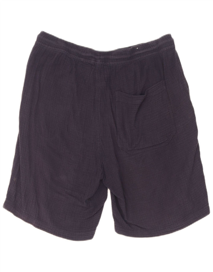 Pantaloncini sportivi da uomo Zara medi in cotone blu navy