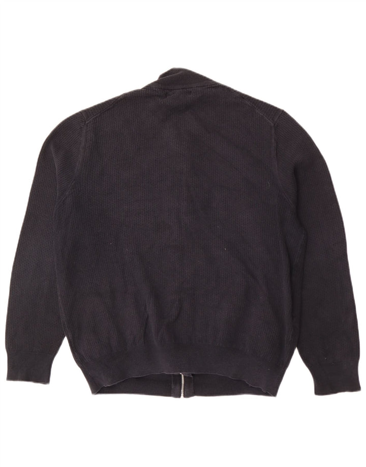 Maglione cardigan da uomo Marks & Spencer grande cotone nero