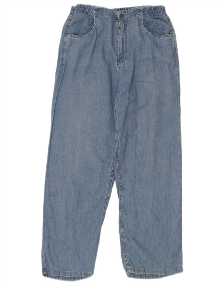 Jeans larghi da donna a vita alta Massimo Dutti W28 L28 Blu