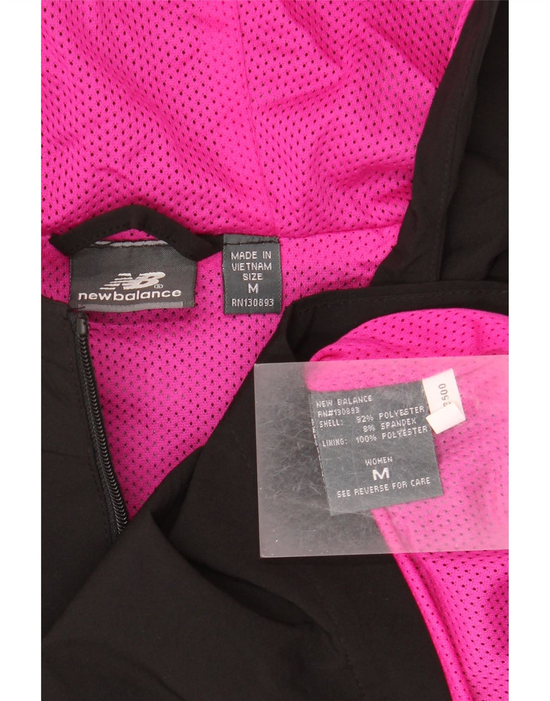 Impermeabile con cappuccio da donna New Balance UK 14 poliestere nero medio