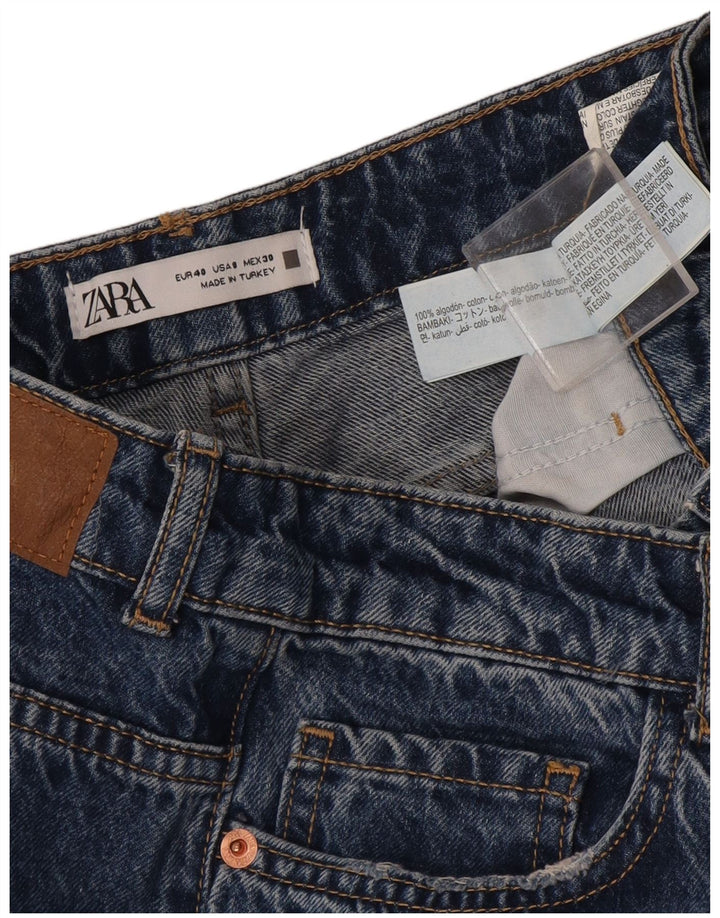 Jeans dritti da donna Zara EU 40 medio W30 L33 cotone blu