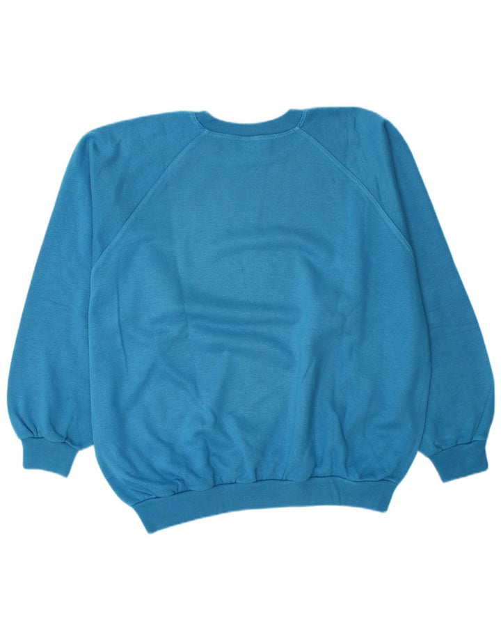 Felpa grafica da uomo Parmalat, maglione grande, cotone blu