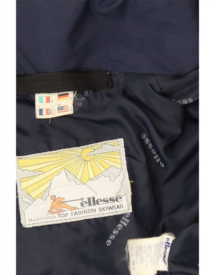 Giacca da sci con cappuccio da uomo Ellesse IT 56 3XL Blu Navy Poliammide