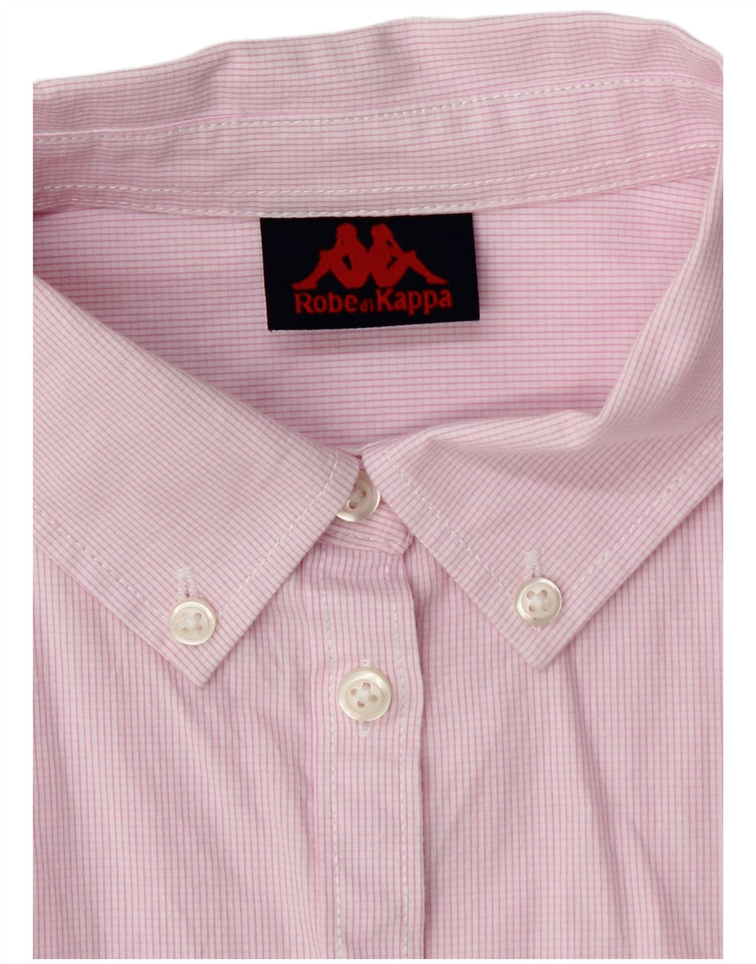 Camicia Kappa da donna UK 16 cotone a quadri rosa grande