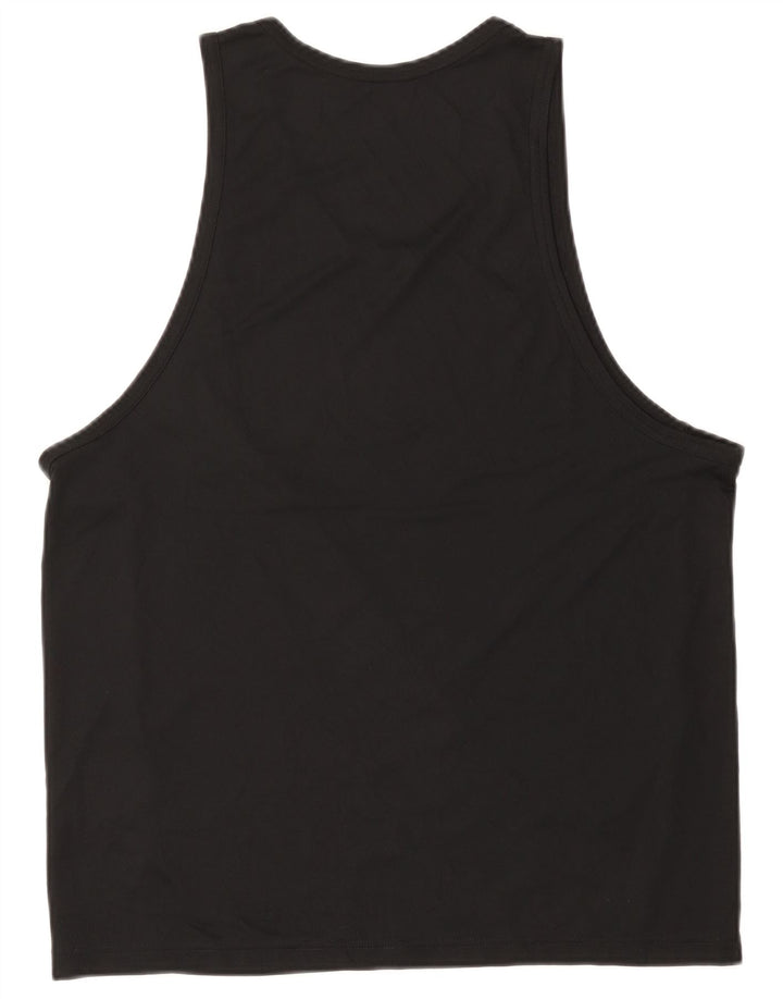 Canotta grafica Nike Dri Fit da uomo, poliestere medio nero