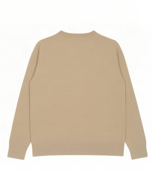 Maglione maglione girocollo da donna Marks & Spencer UK 10 piccolo bianco sporco