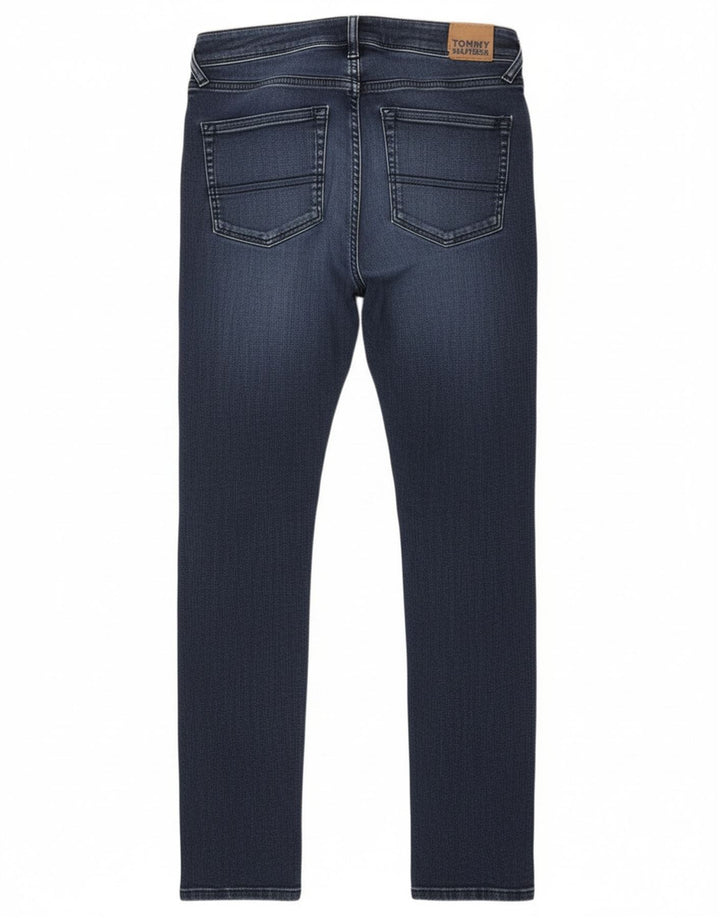 Jeans slim da bambino Tommy Hilfiger 13-14 anni in cotone blu navy