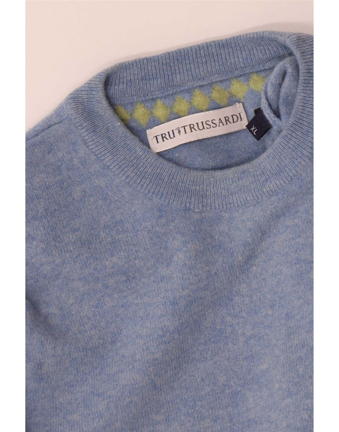 Maglione Trussardi Uomo Girocollo XL Blu Lana