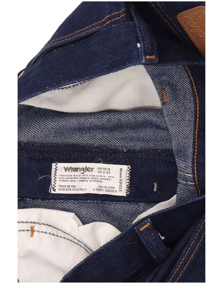 Jeans slim da uomo Wrangler W30 L32 cotone blu navy