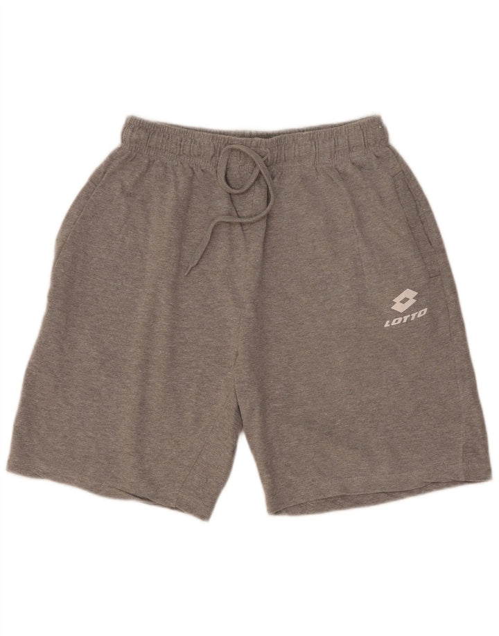 Pantaloncini sportivi da uomo Lotto XL in cotone grigio