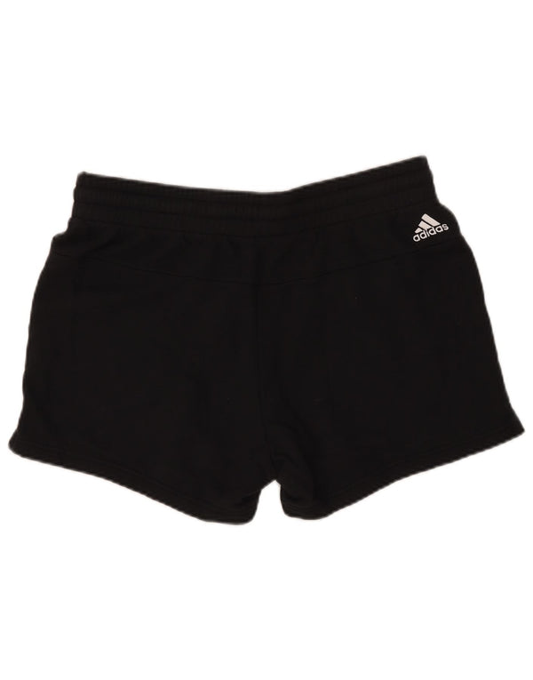 Pantaloncini sportivi grafici Adidas da donna UK 16/18 grandi cotone nero