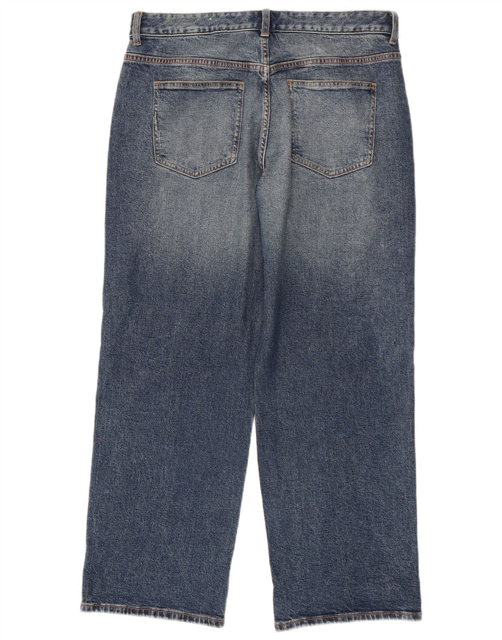 Jeans larghi da donna Zara EU 40 medio W30 L29 cotone blu