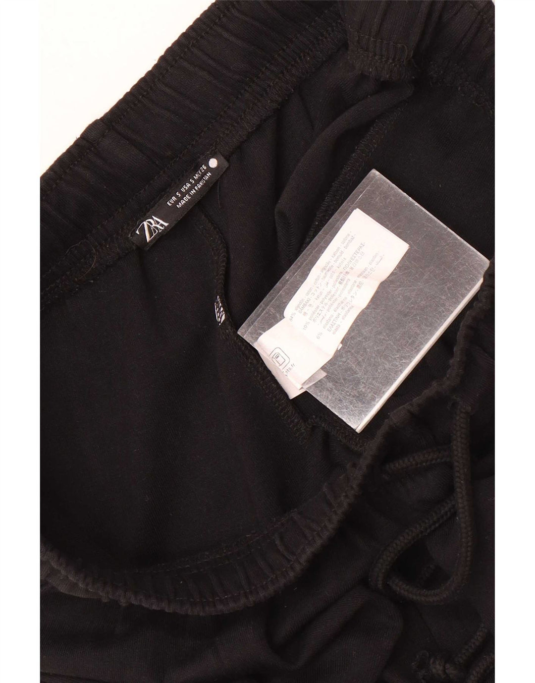 Pantaloni della tuta da uomo Zara piccoli in cotone nero