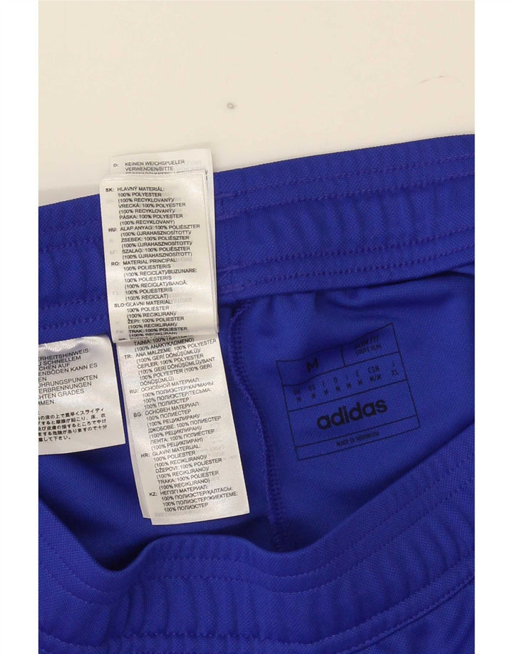 Pantaloni da tuta Adidas Aeroready da uomo in poliestere color block blu medio