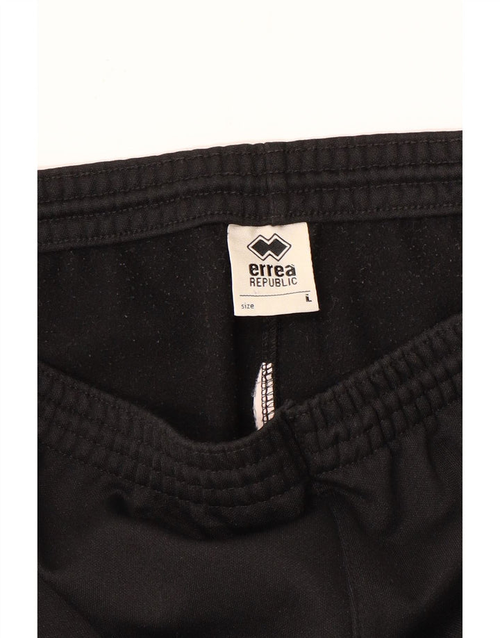 Pantaloni da tuta con grafica Errea da uomo grandi neri