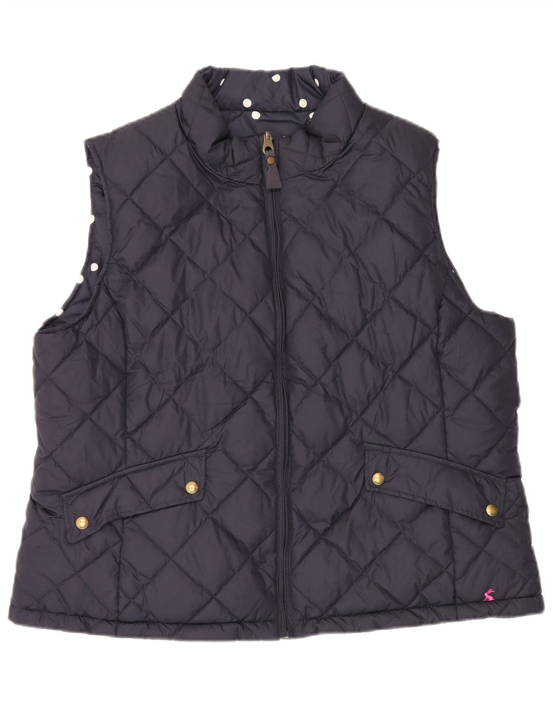 Gilet imbottito reversibile da donna Joules UK 20 2XL poliestere blu navy
