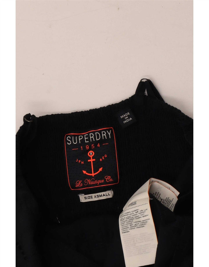 Prendisole da donna Superdry UK 4 XS blu navy in viscosa