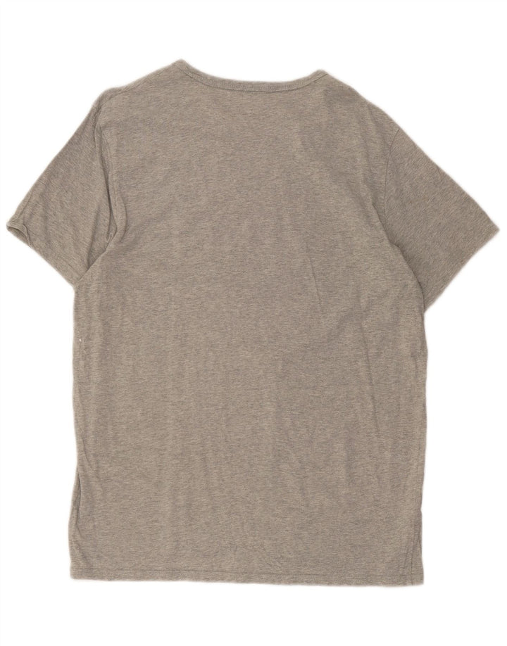 T-shirt grafica da uomo Calvin Klein Top grande in cotone grigio