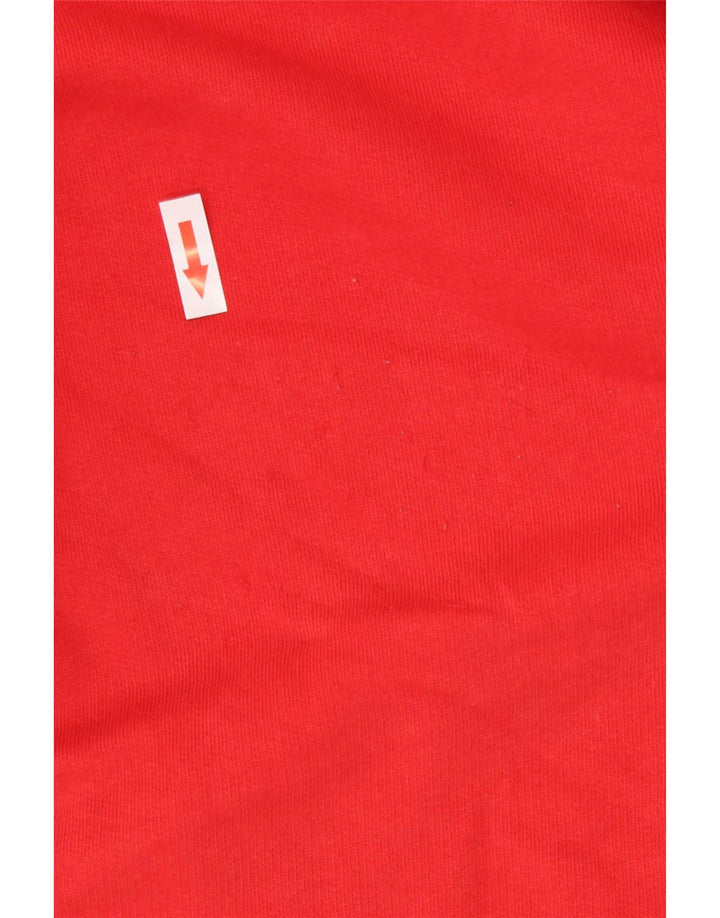 Felpa con cappuccio da uomo Nike Large rossa in cotone